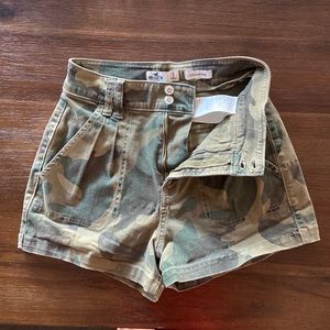 Hollister Ultra High Rise Camo Jean Shorts